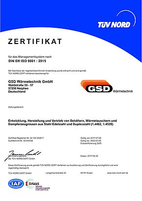 DIN EN ISO 9001 : 2015