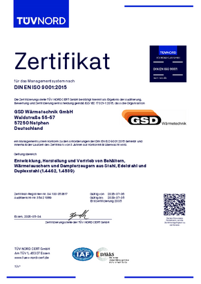 DIN EN ISO 9001 : 2015